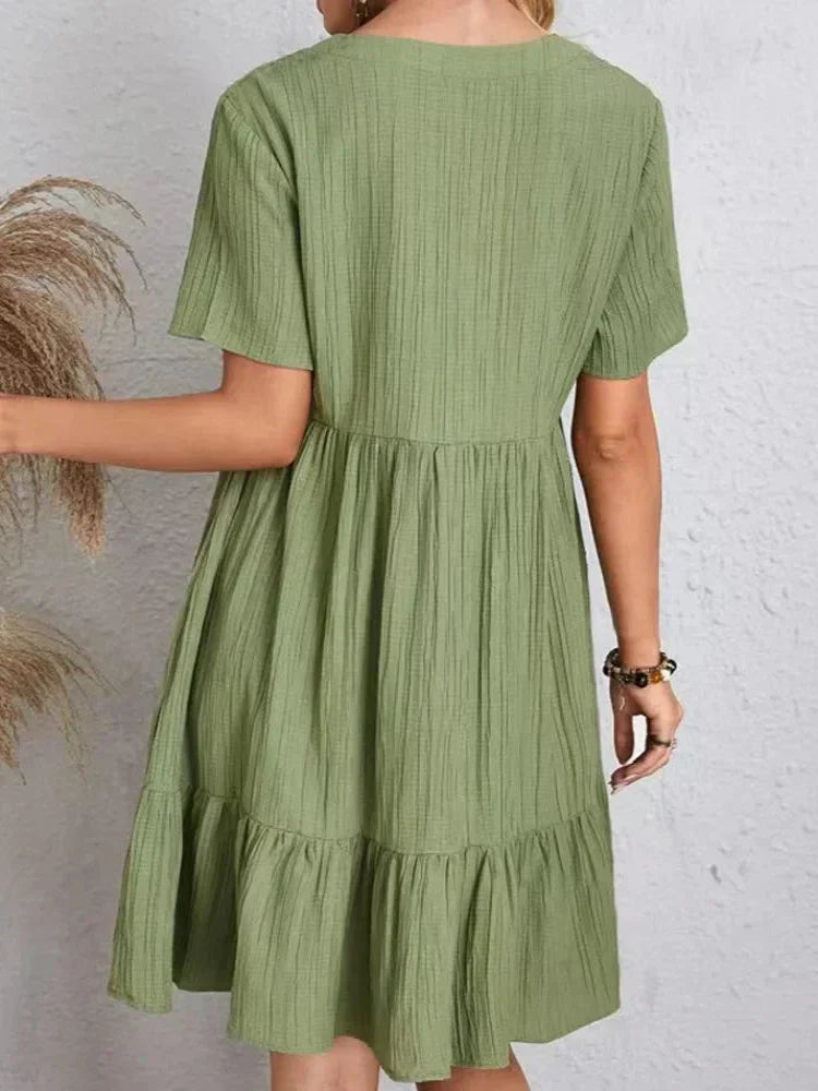 Enora - Elegant, tummy-flattering dress