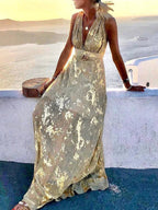 Amy | Elegant Floral Maxi Dress