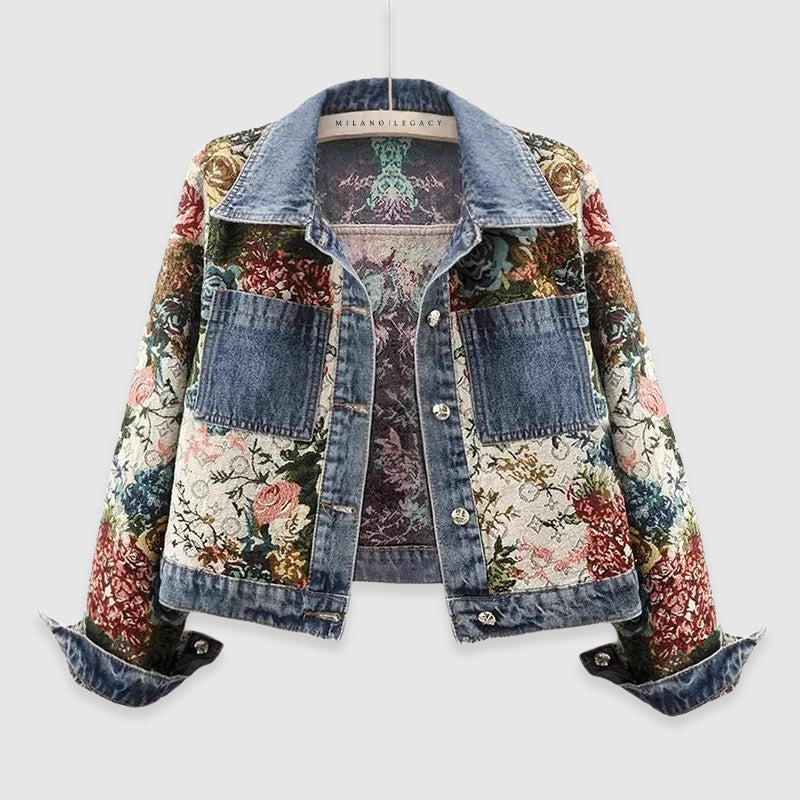 Clara - Amoretti Blossom Denim Jacket