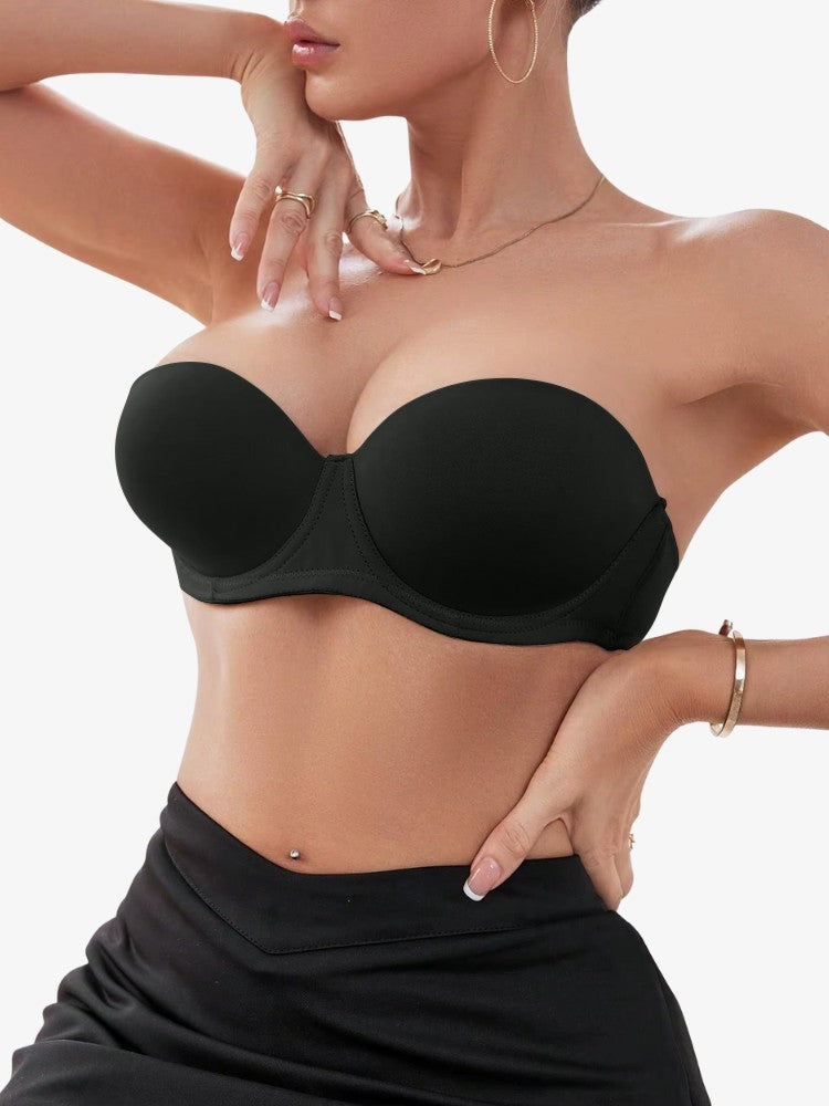 Strapless Push-up BH - Onzichtbare Half Cup BH