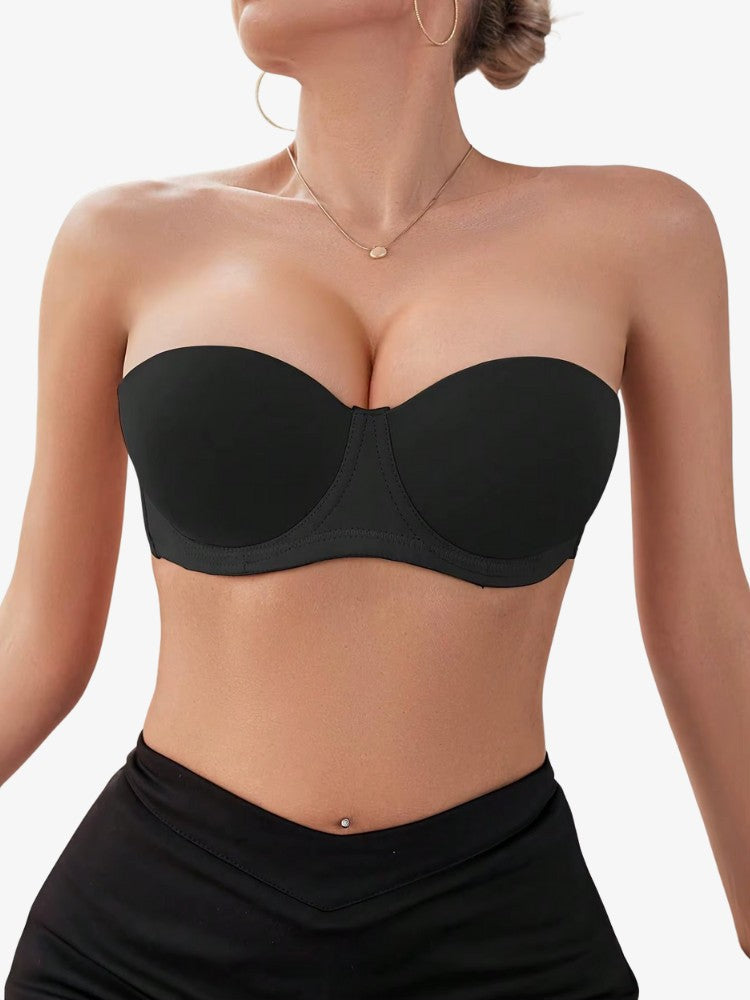 Strapless Push-up BH - Onzichtbare Half Cup BH
