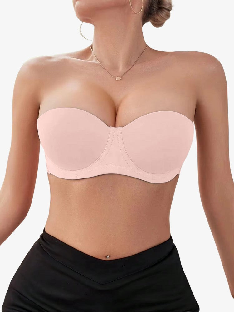 Strapless Push-up BH - Onzichtbare Half Cup BH