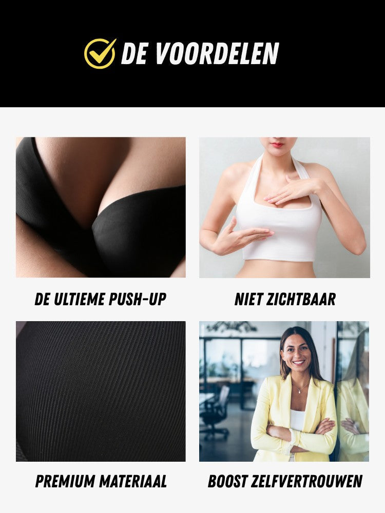 Strapless Push-up BH - Onzichtbare Half Cup BH