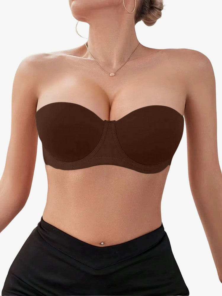 Strapless Push-up BH - Onzichtbare Half Cup BH