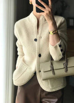 Claire – Knitted blend cardigan with buttons