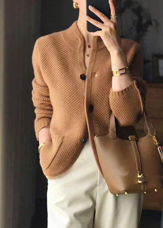 Claire – Knitted blend cardigan with buttons