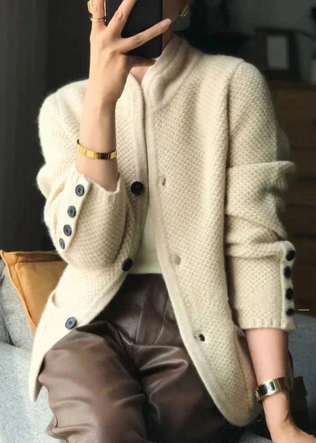 Claire – Knitted blend cardigan with buttons