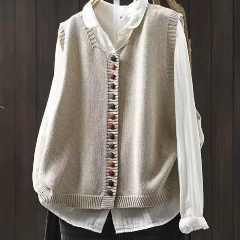 Claire | Sleeveless Knitted Vest