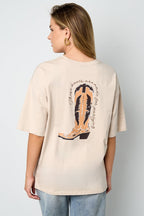 T-shirt Cowboylaarzen