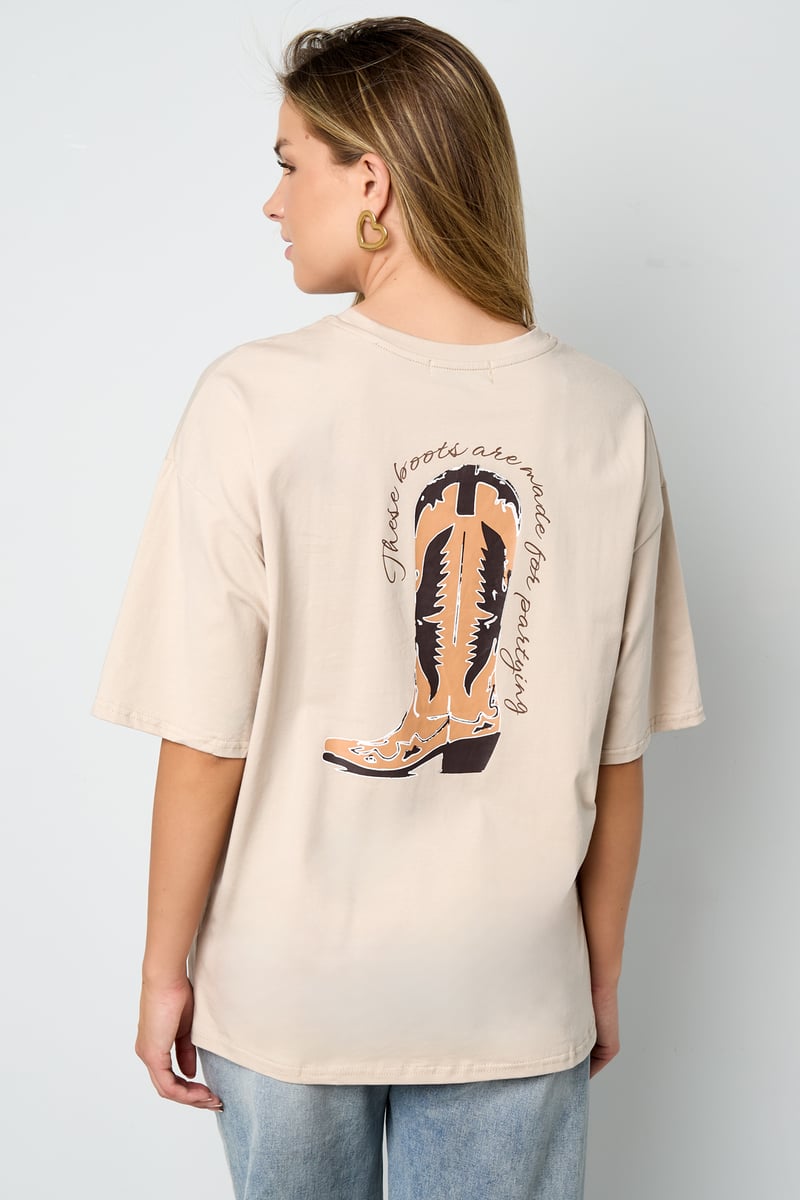 T-shirt Cowboylaarzen