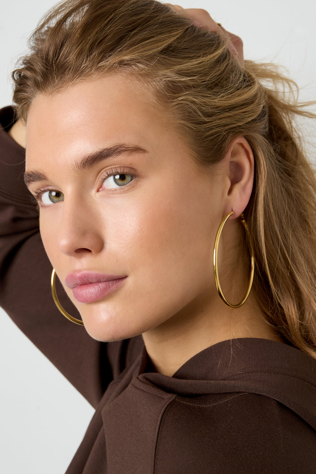 Stainless Steel Hoop Earrings Geometric Casual Daily Simple Series Women's jewelry