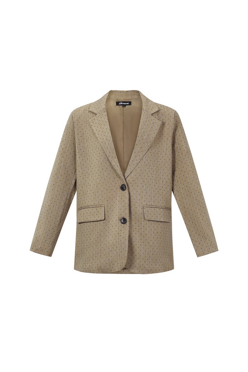 Blazer met strass-streepjes