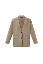 Blazer met strass-streepjes