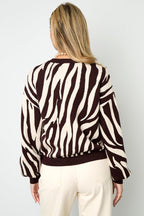 Gebreide truien Zebrastrepen Casual herfst/winterkleding