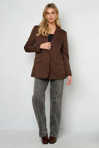 Gestreepte Elegante Jas