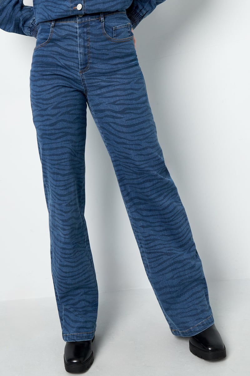 Twinning zebra stijl broek