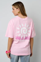 Sous le Soleil en France oversized T-shirt