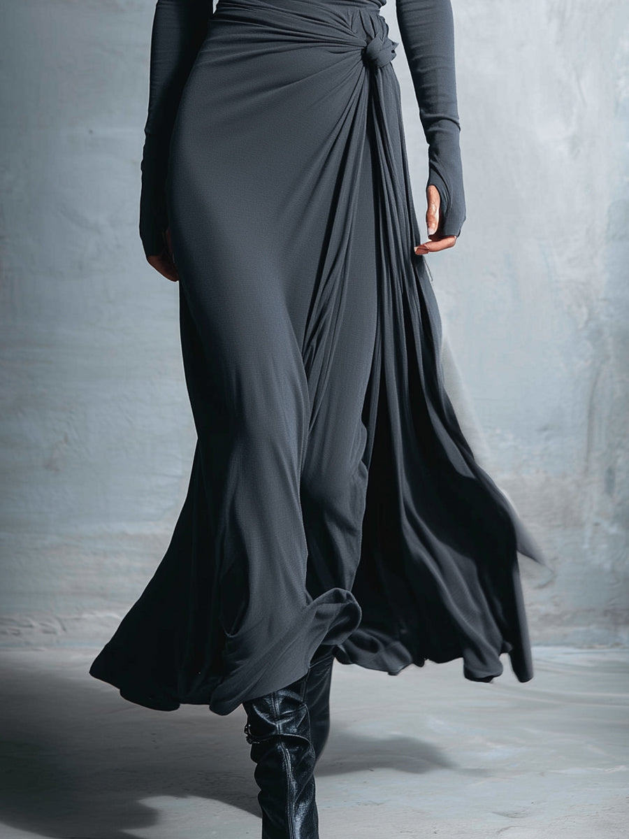 Ava - Maxi dress with bow on the side
