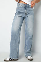 Denim jeans zip up