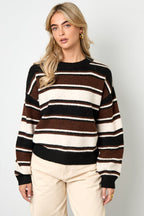 Polyestervezel (polyester) Gebreide truien Strepen Casual Herfst/Winterkleding