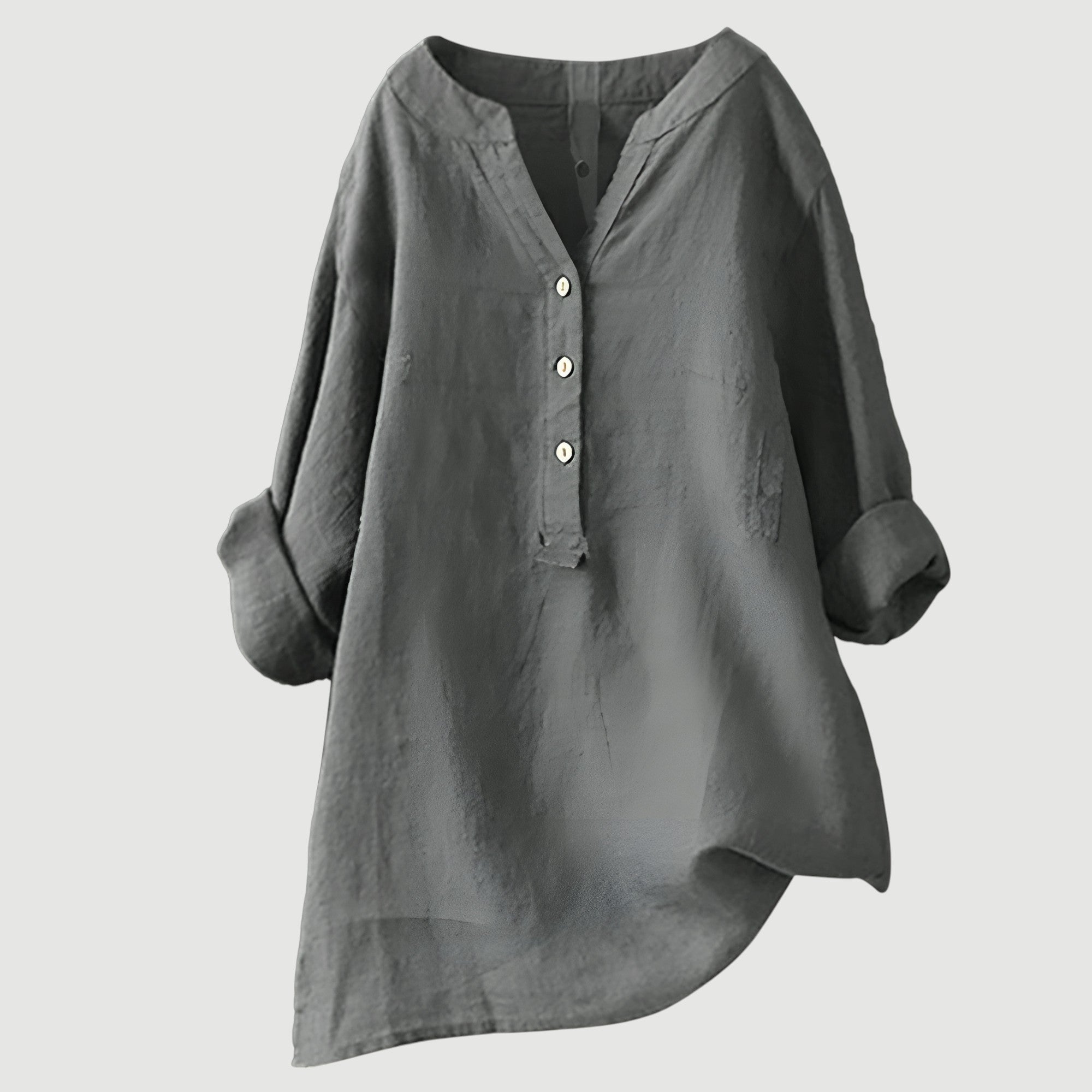 Freja™ – Lightweight and Comfortable Linen Shirt with Buttons