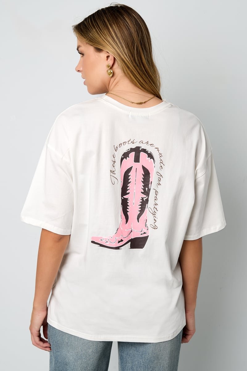 T-shirt Cowboylaarzen