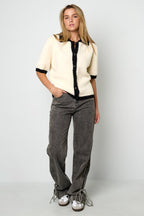 Cardigan met korte mouwen