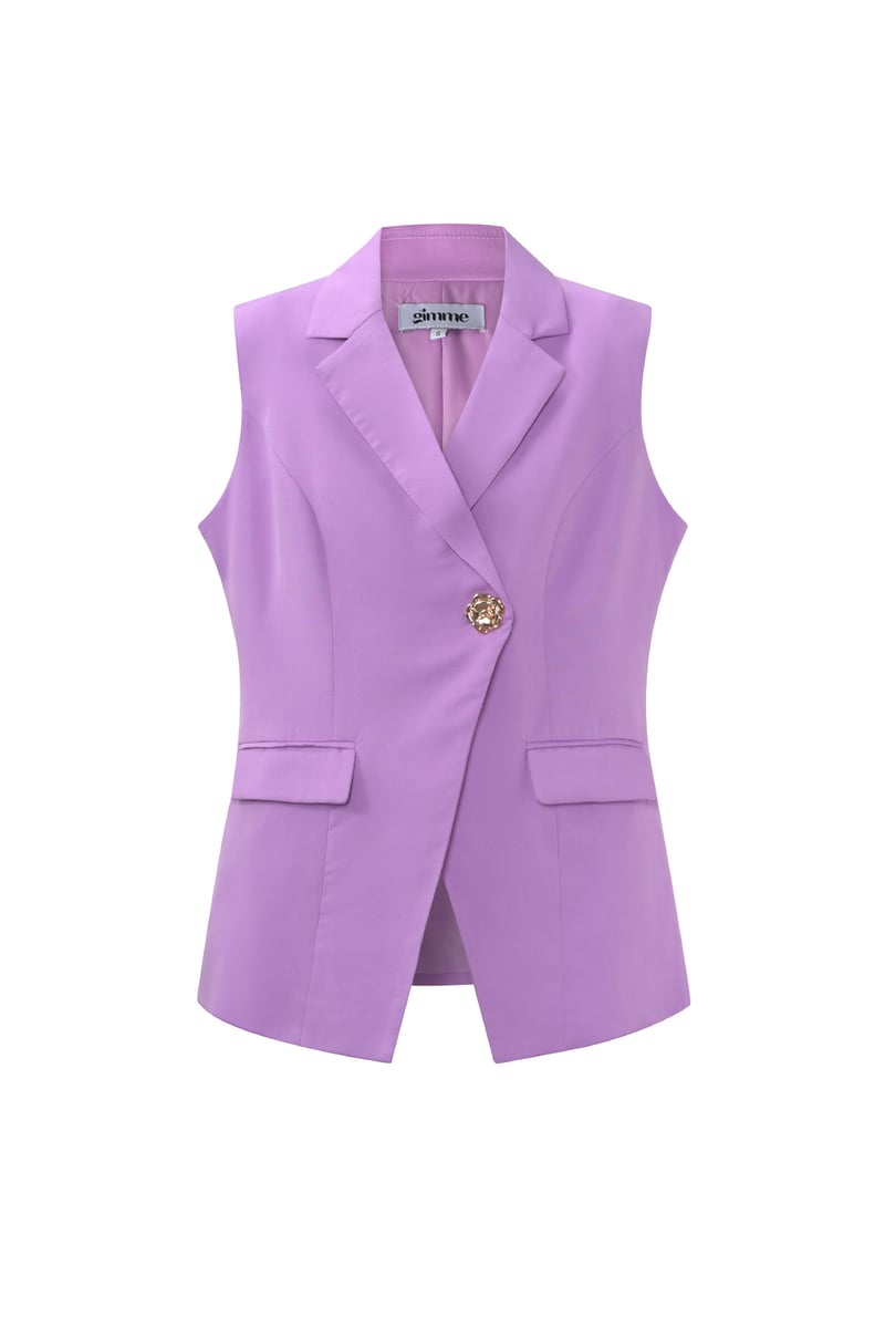 De mouwloze blazer