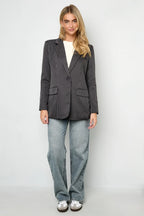 Gestreepte Elegante Jas