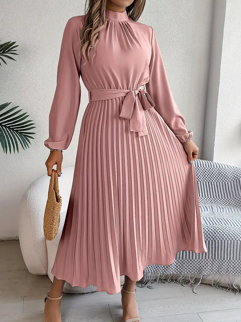Lunessa™ | Elegant Pleated Dress