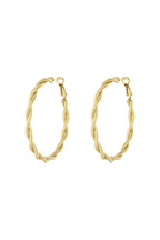 Twisted hoop earrings M