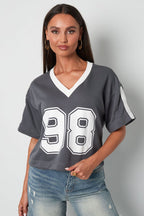 Bijgesneden voetbalshirt