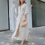 Jeanette™ | Elegant Maxi Dress with V-Neck