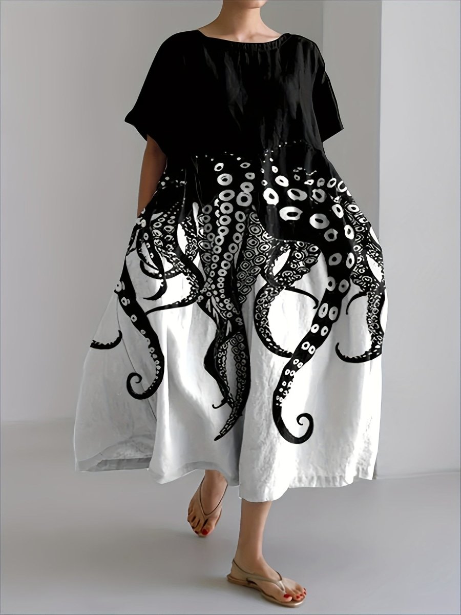 Lola- Ocean Muse Cotton Dress