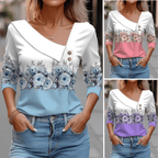 Mira™ - Long sleeve blouse with pattern