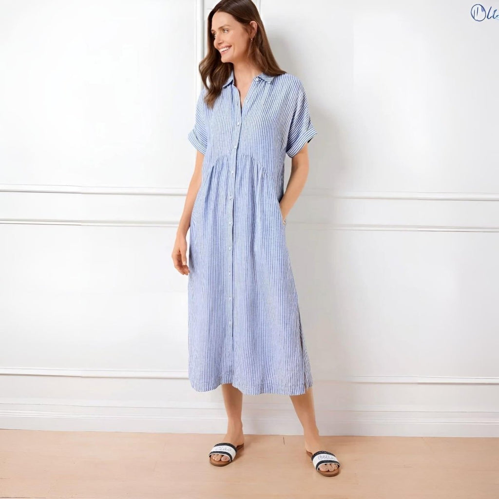POPPY | FLATTERING STRIPED DRESS