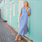 POPPY | FLATTERING STRIPED DRESS