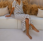 Ivy - Laid-Back Stripe Knit Dress