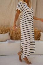 Ivy - Laid-Back Stripe Knit Dress