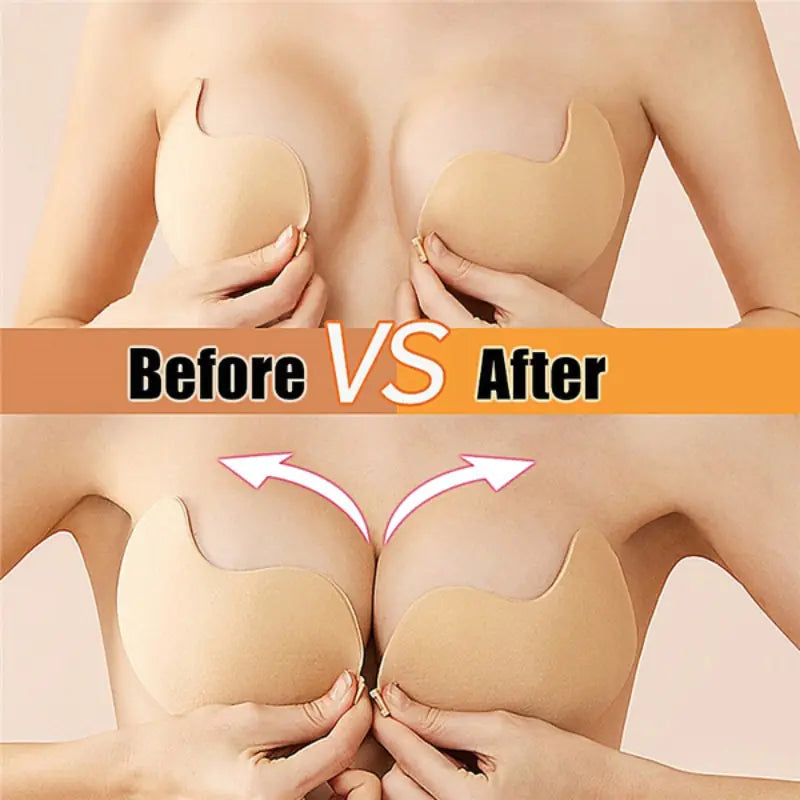 LENNU | Women Push Up Bra Adhesive Pasty Strapless