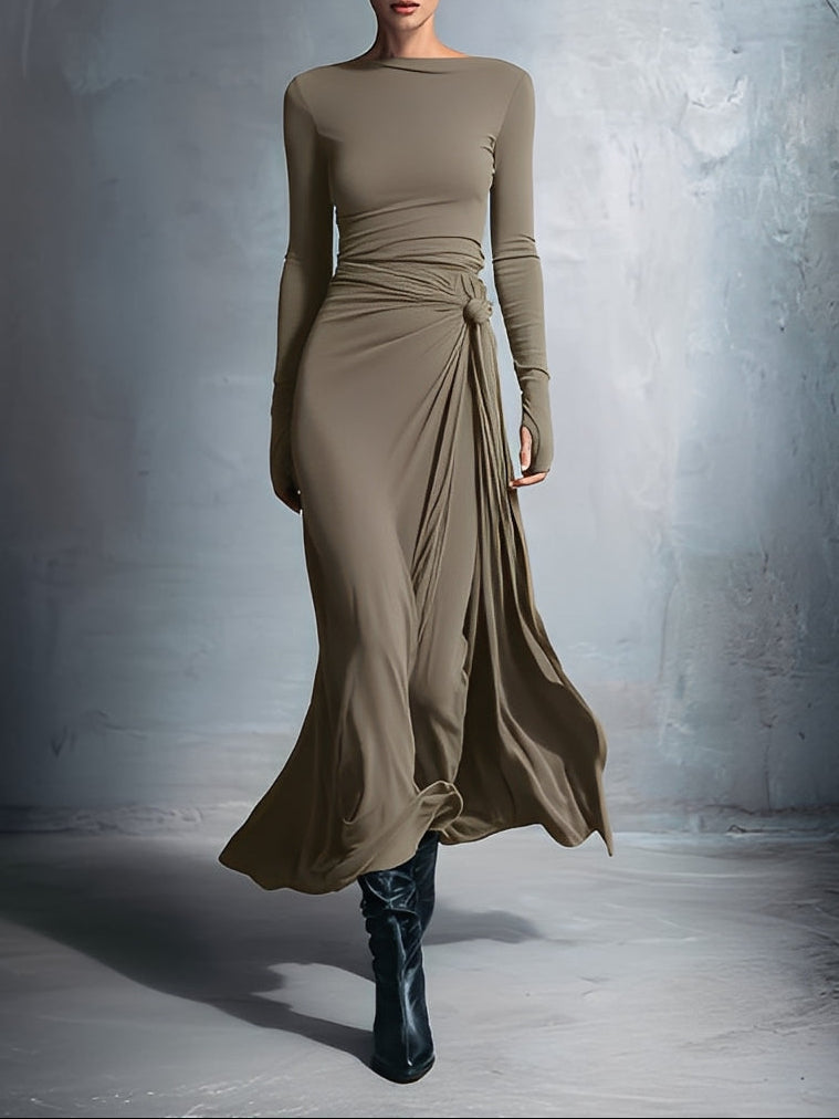 Ava - Maxi dress with bow on the side