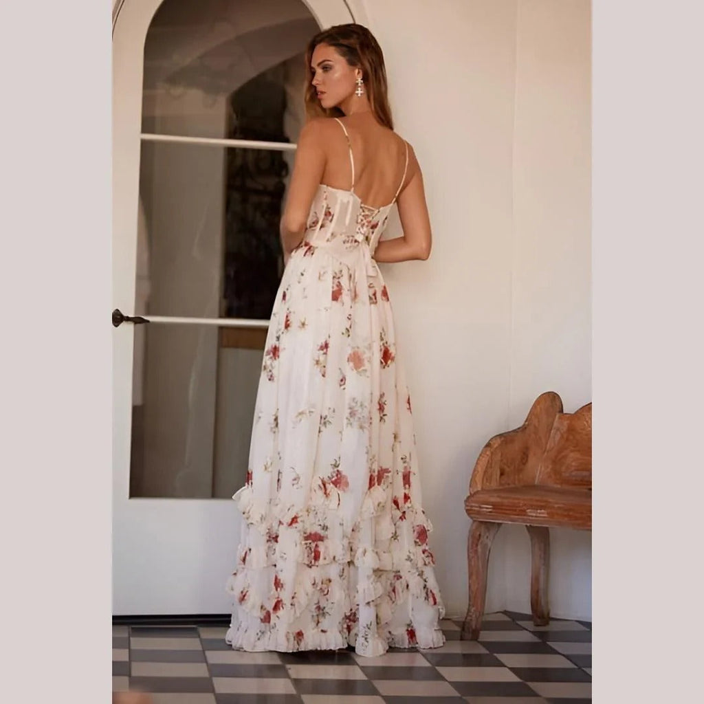 Sonja | Midi Dress with Floral Print